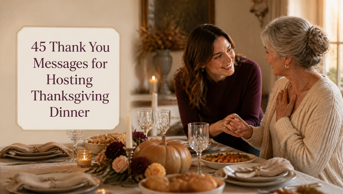 45 Thank You Messages for Hosting Thanksgiving Dinner
