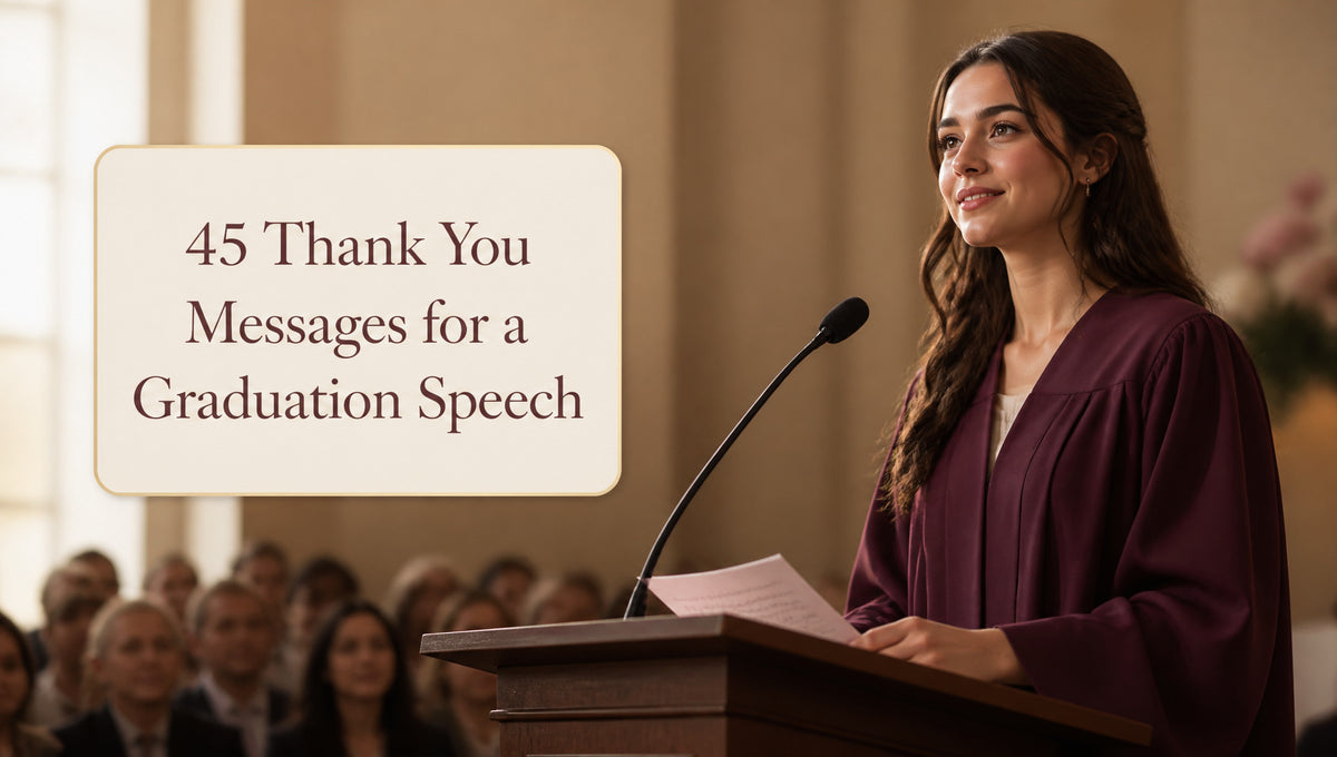 45 Thank You Messages for a Graduation Speech