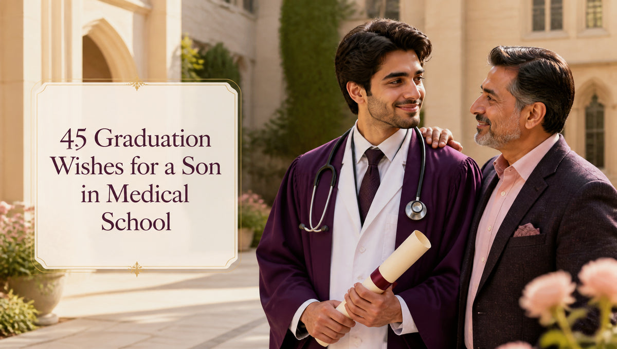 45 Graduation Wishes for a Son in Medical School